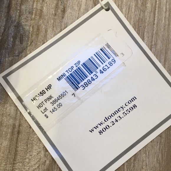 Dooney and Bourke Canvas and Leather Pink Logo Bag - Picture 5 of 8